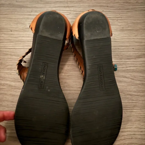 Enzo Angeiolini Turquoise Sandals Size 8.5 - Picture 3 of 3